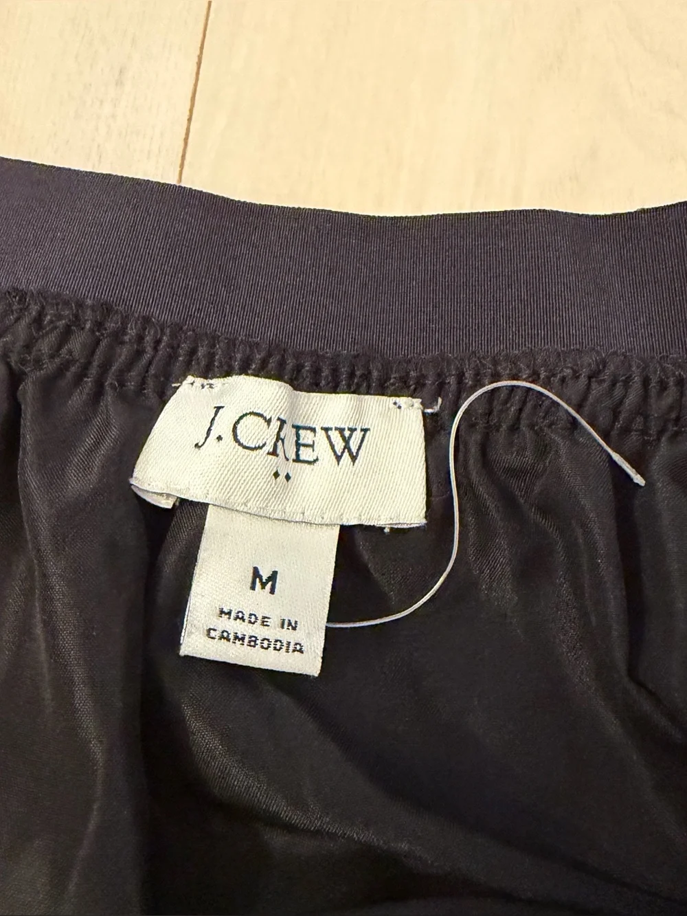 J. Crew Black Tiered Midi Skirt